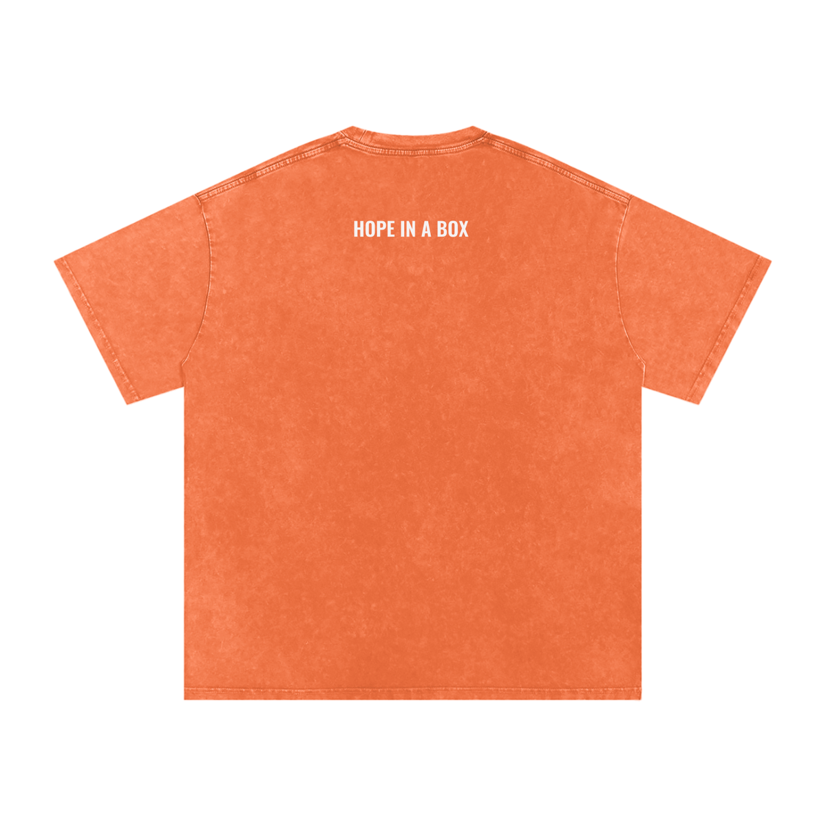 Snow Washed Oversized HOPE Cotton T-Shirt