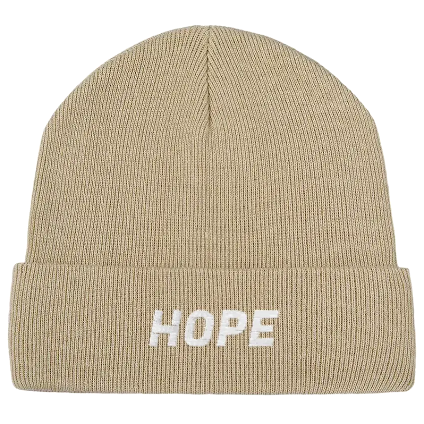 Hope in a box Knit Beanie - TAUPE