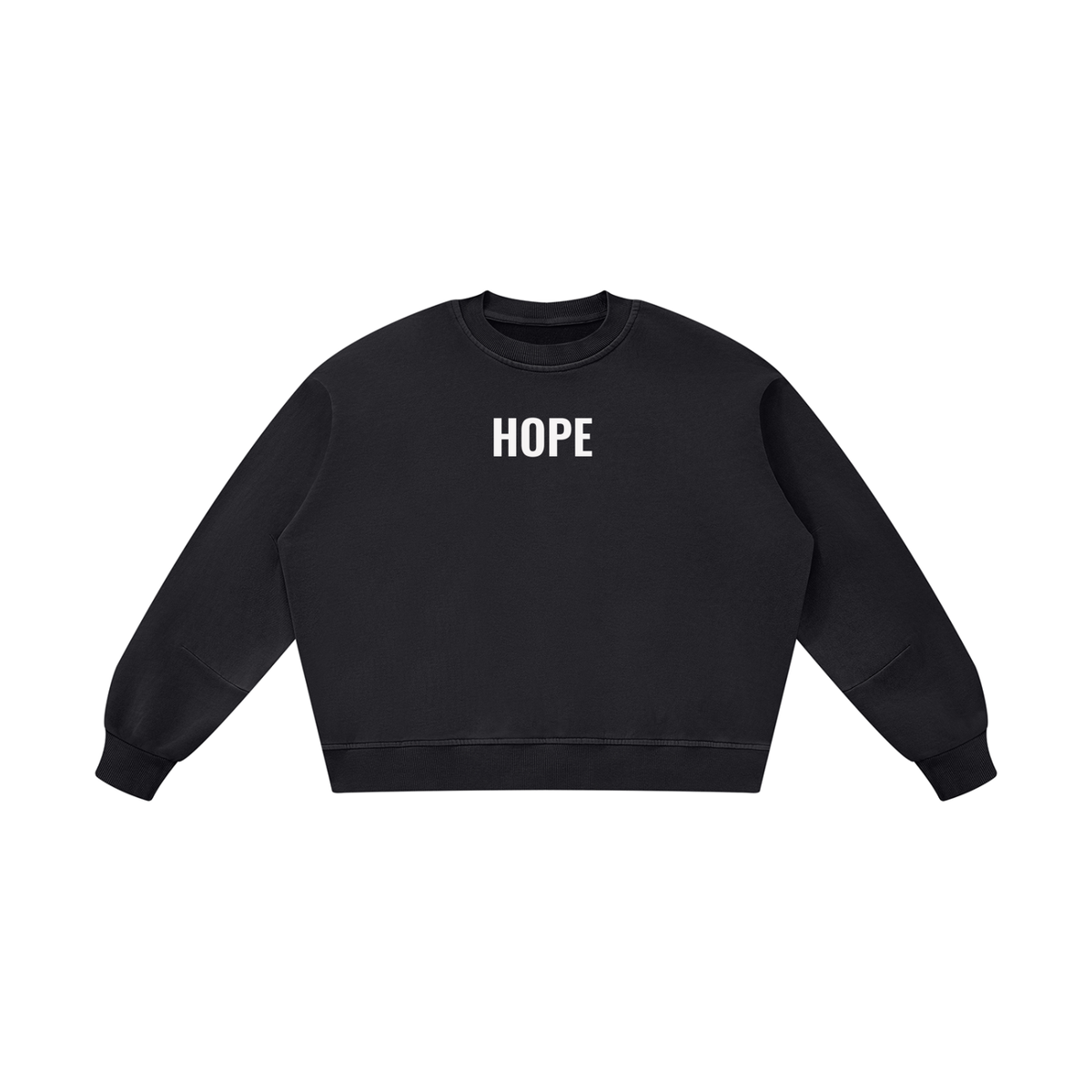 The HOPE Sweatshirt — Boxy Fit, Vintage Wash